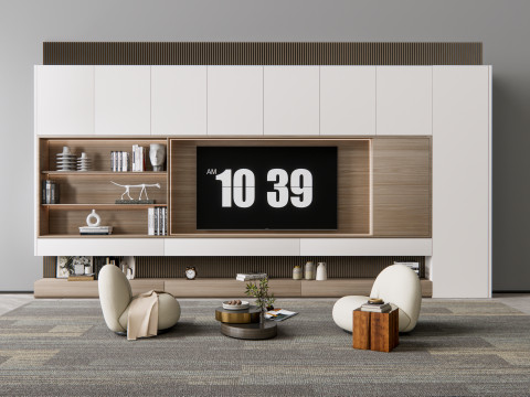 TV wall 15 3D Model