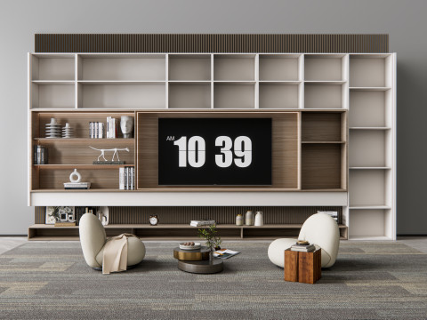 TV wall 15 Model 3D