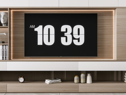 TV wall 15 Model 3D