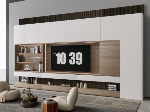 TV wall 15 Model 3D