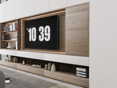 TV wall 15 Model 3D