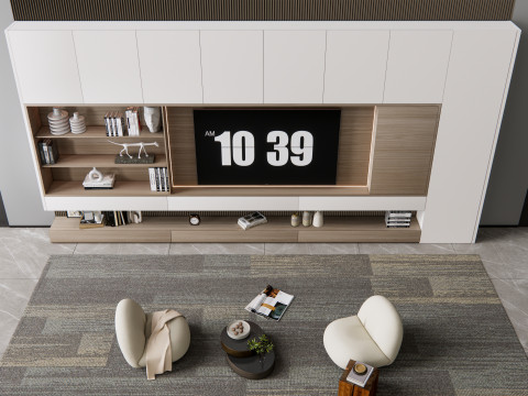 TV wall 15 Model 3D