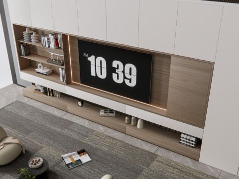 TV wall 15 Model 3D