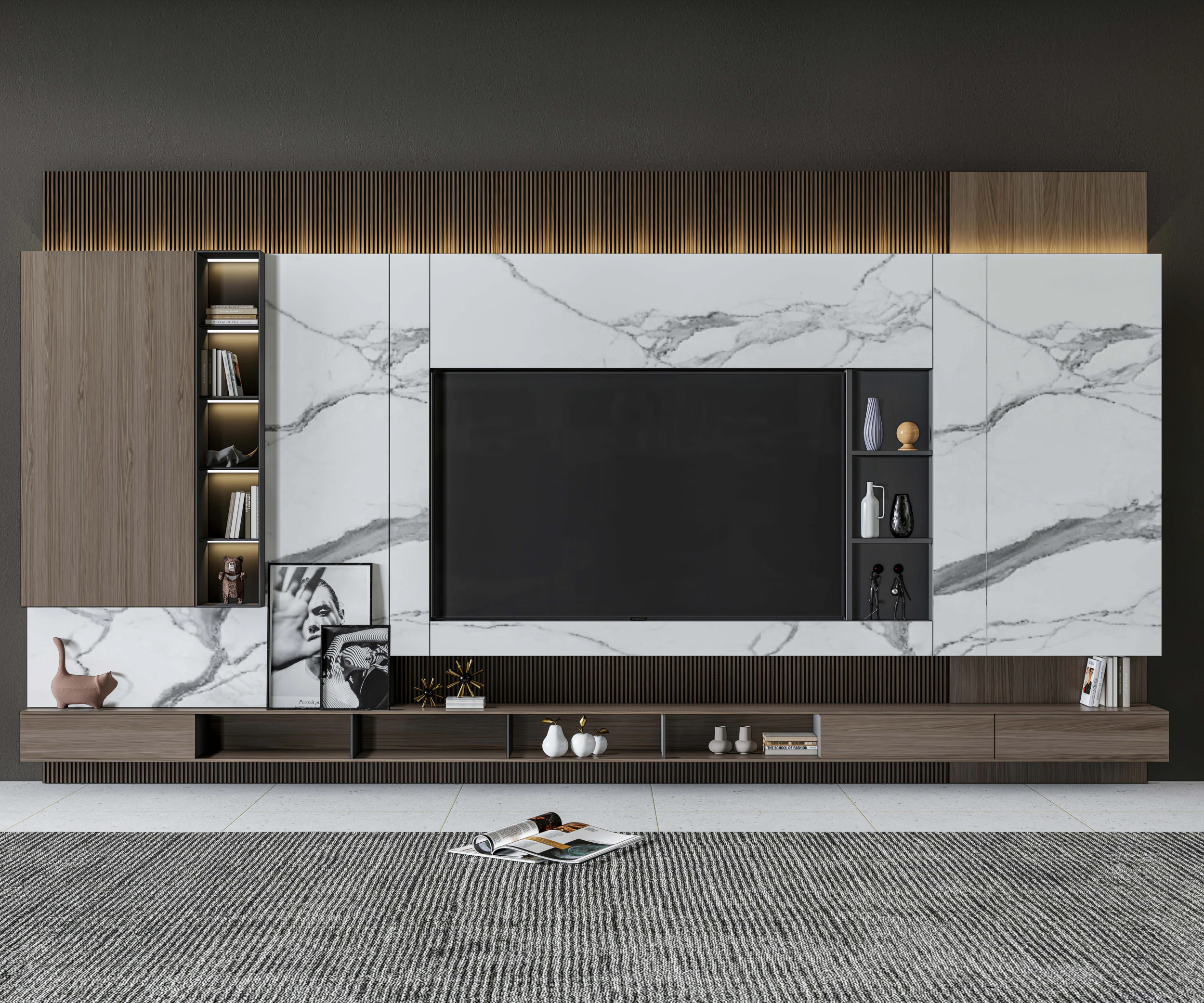 Parete TV 16 Modello 3D .c4d .max .obj .3ds .fbx .stl .blend 