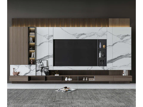 Parete TV 16 Modello 3D