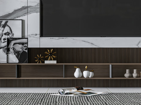 TV wall 16 3D Модель