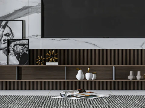 Parete TV 16 Modello 3D