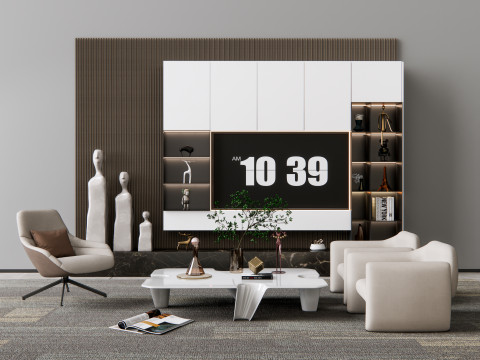 TV wall 18 3D Model