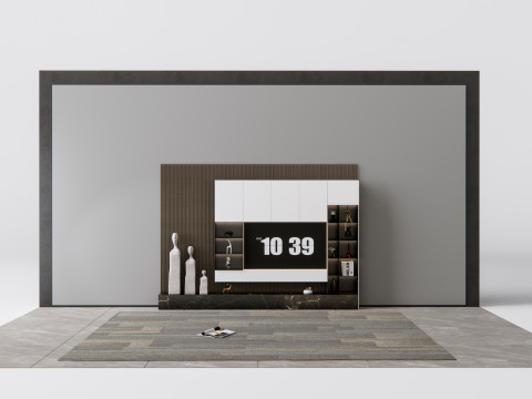 TV wall 18 3D 모델