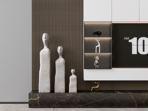 TV wall 18 3D 모델