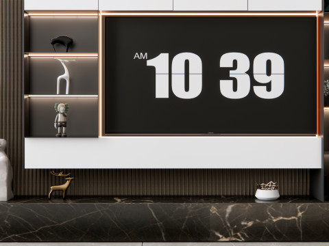 TV wall 18 3D 모델