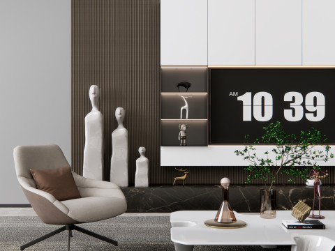 TV wall 18 3D 모델