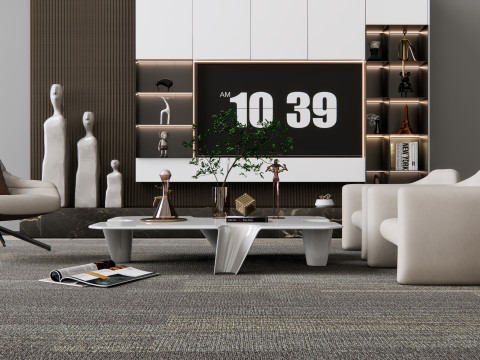 TV wall 18 3D 모델