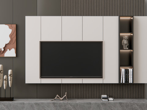TV wall 19 3D Model