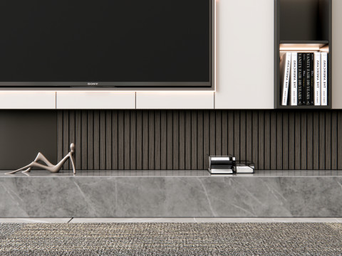 TV wall 19 3D Model