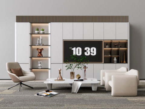 TV wall 20 3Dモデル