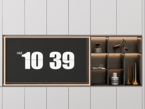 TV wall 20 3D Model