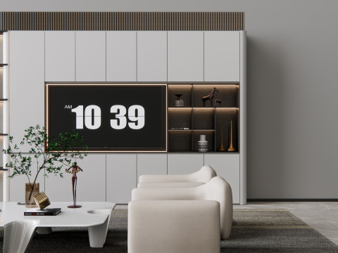 TV wall 20 3D Model