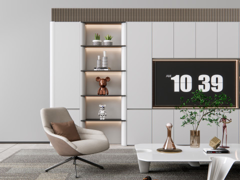 TV wall 20 3D Model