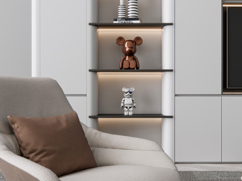 TV wall 20 3D Model