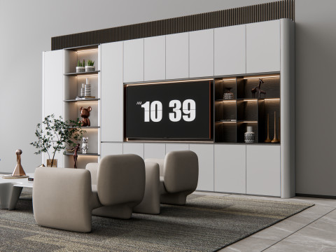 TV wall 20 3D Model