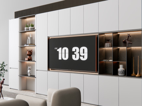 TV wall 20 3D Model