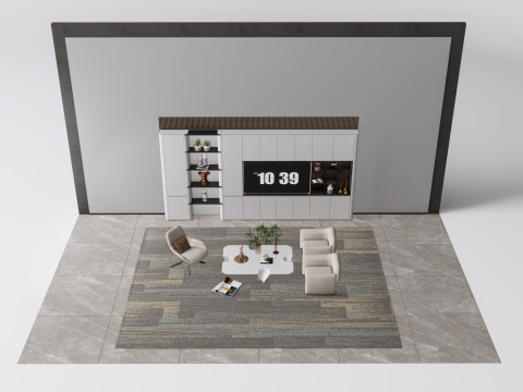 TV wall 20 3D Model