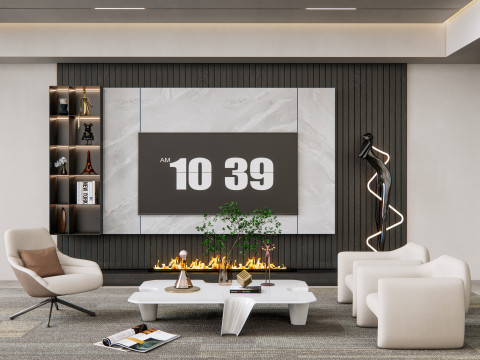 TV wall 21 3D Model