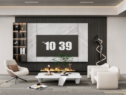 TV wall 21 3D Model