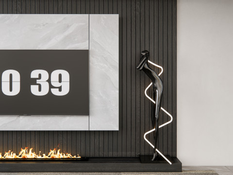 TV wall 21 3D Model