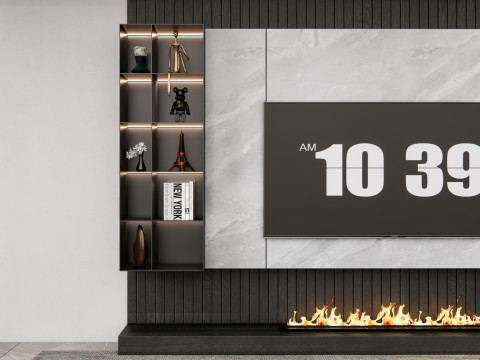 TV wall 21 3D Model