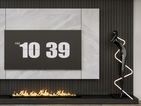 TV wall 21 3D Model