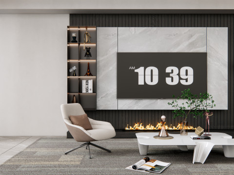 TV wall 21 3D Model