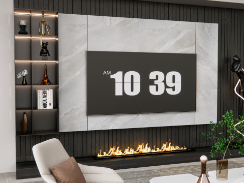 TV wall 21 3D Model