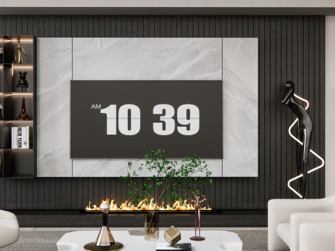 TV wall 21 3D Model