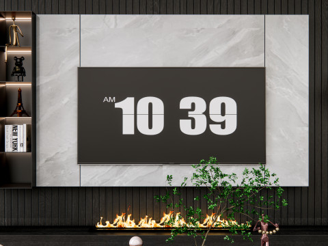 TV wall 21 3D Model