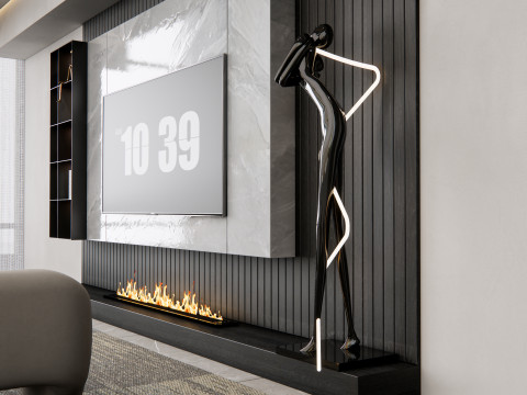 TV wall 21 3D Model