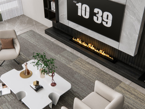 TV wall 21 3D Model