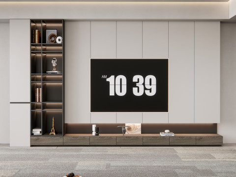 TV wall 22 3D Модель