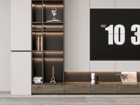 TV wall 22 3D Модель