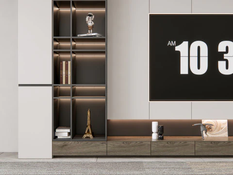 Parete TV 22 Modello 3D