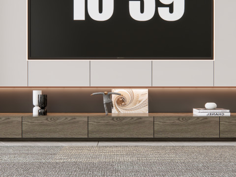 TV wall 22 3D Модель