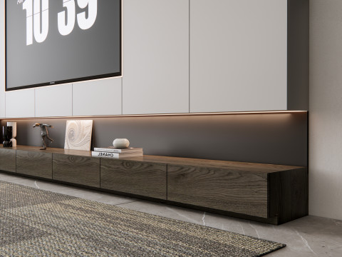 TV wall 22 3D Модель