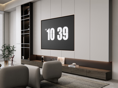 TV wall 22 3D Модель