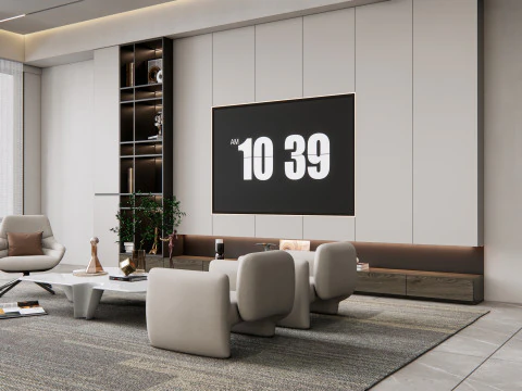 Parete TV 22 Modello 3D