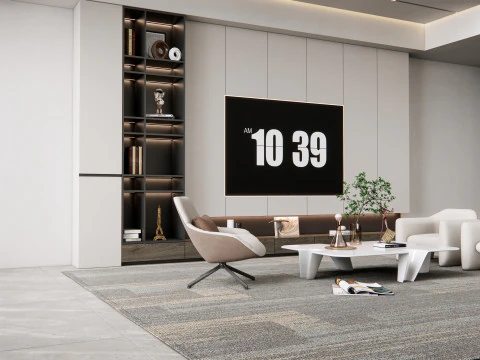 Parete TV 22 Modello 3D