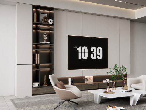 TV wall 22 3D Модель