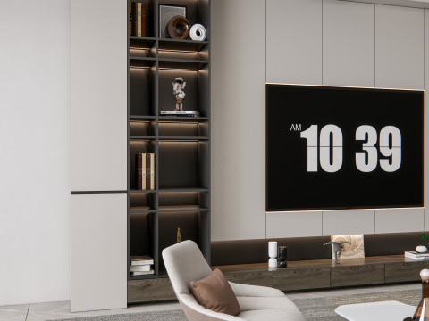 TV wall 22 3D Модель
