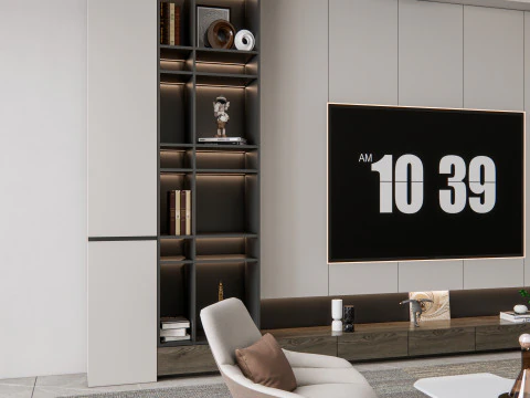 Parete TV 22 Modello 3D