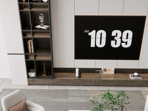 Parete TV 22 Modello 3D